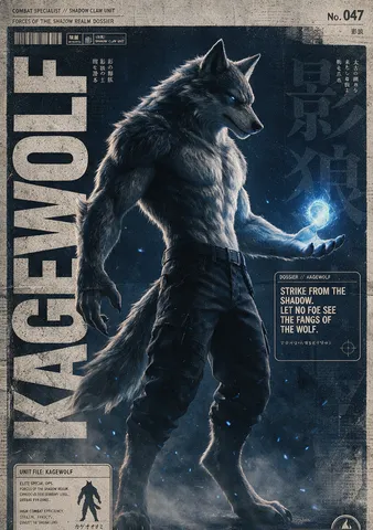 Aged collector poster of a heroic figure holding a glowing energy sphere against dark textured paper.